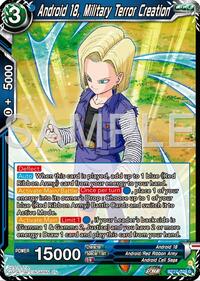 Android 18, Military Terror Creation card art