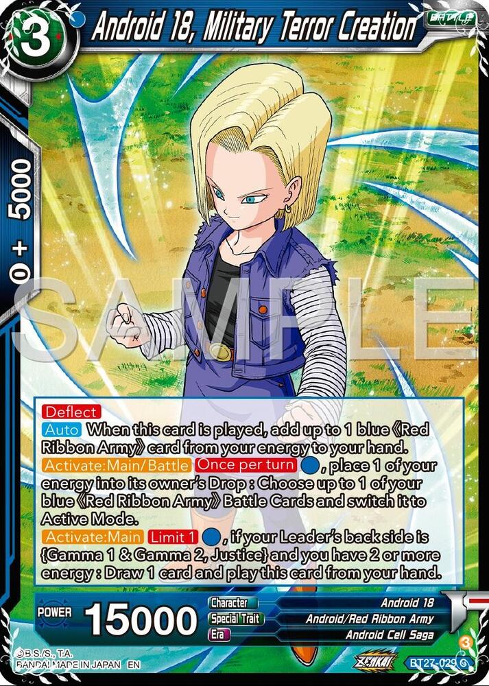 Android 18, Military Terror Creation - History of Z - Dragon Ball