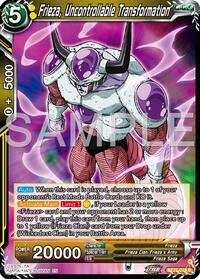 Frieza, Uncontrollable Transformation card art