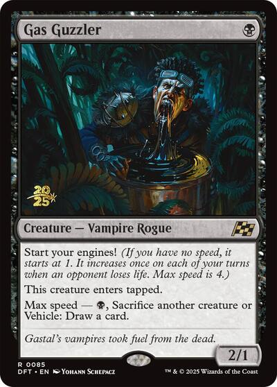 Gas Guzzler (Prerelease) from PDFT #85s, Magic: The Gathering card