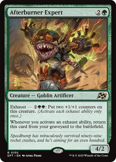 Afterburner Expert (Prerelease) from PDFT #150s, Magic: The Gathering card