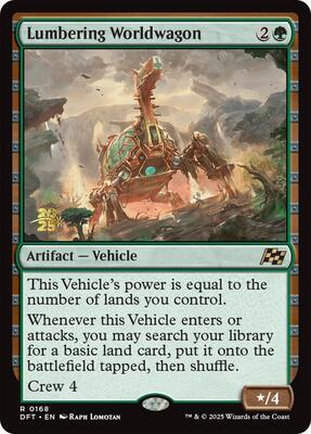 Lumbering Worldwagon #168 – Prerelease Cards (Rare)