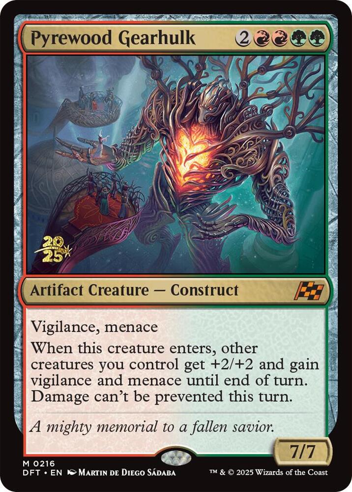 Pyrewood Gearhulk #216s — Aetherdrift Promos