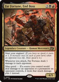 Far Fortune, End Boss - Promo Pack: Aetherdrift - Magic: The Gathering card