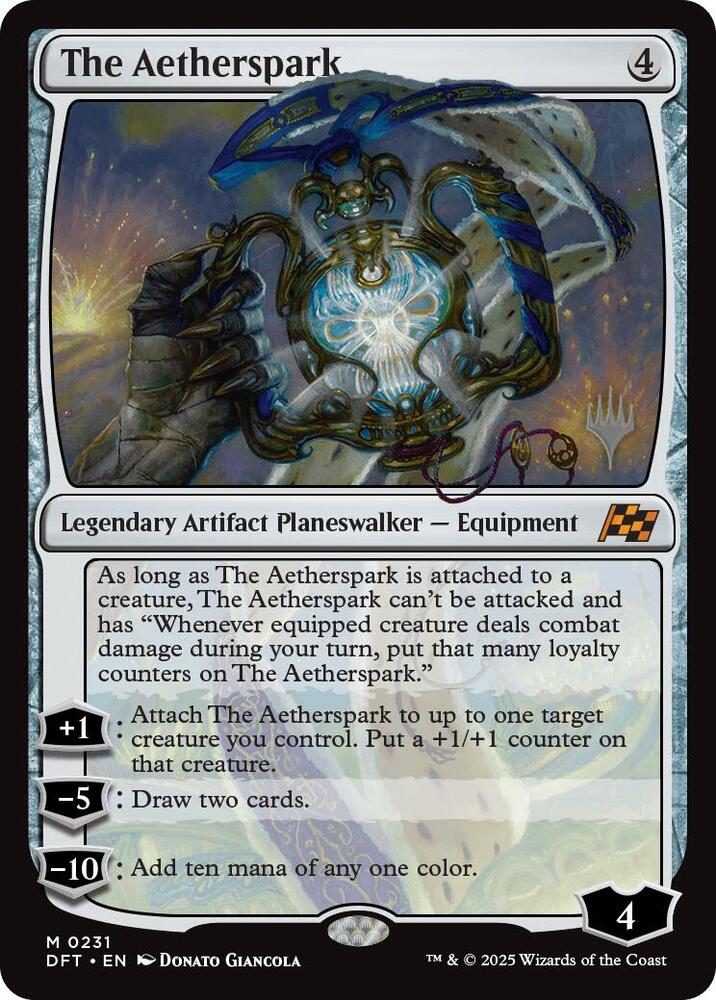 The Aetherspark - Promo Pack: Aetherdrift - Magic: The Gathering The Aetherspark - Promo Pack: Aetherdrift - Magic: The Gathering