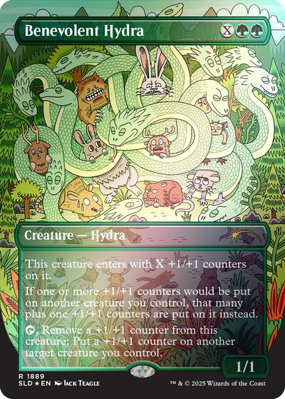 Benevolent Hydra Rainbow Foil