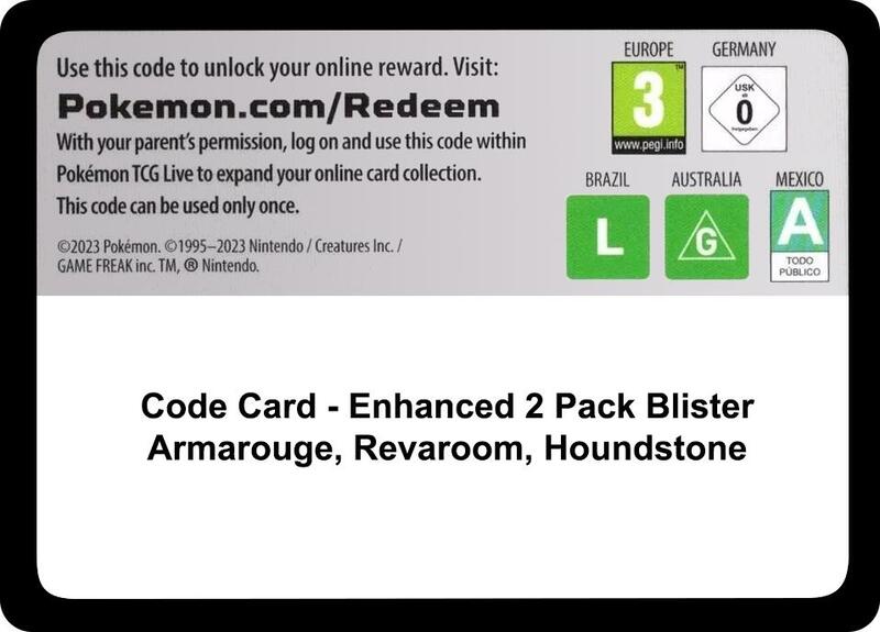 Code Card - Enhanced 2-Pack Blister Pack [Armarouge, Revavroom & Houndstone] — Miscellaneous Cards & Products English