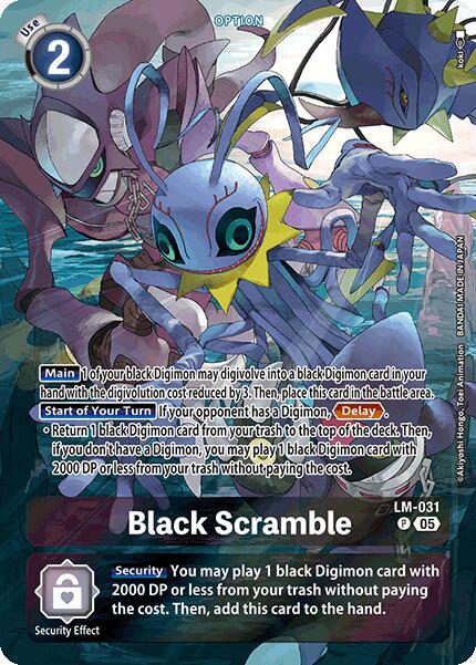 Black Scramble Alternate Art digimon card
