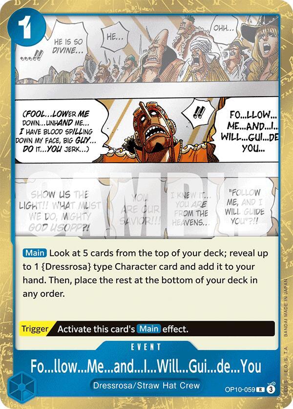 FollowMeandIWillGuideYou onepiece card