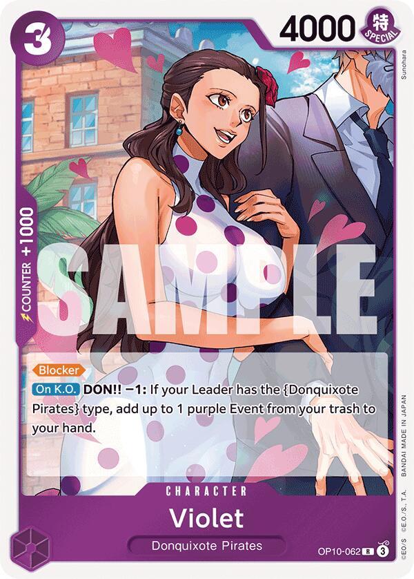 Violet onepiece card