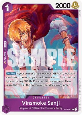 Vinsmoke Sanji - Royal Blood - One Piece Card Game - TCGplayer.com