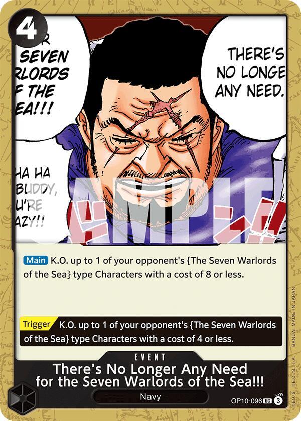 Theres No Longer Any Need for the Seven Warlords of the Sea onepiece card