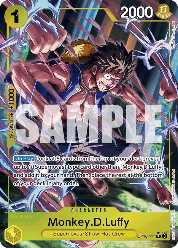 MonkeyDLuffy 111 Parallel onepiece card