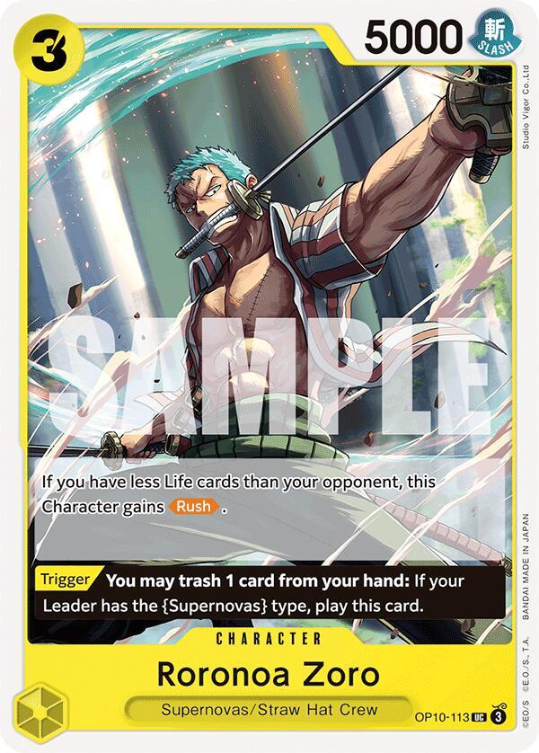 Roronoa Zoro 113 onepiece card