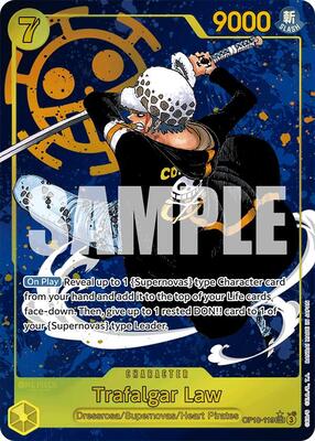 GB SPECIAL ☆ BE AWARE OF ALFEE'S LAW Trafalgar Law Alt Art Rare Parallel OP07-047 One Piece TCG