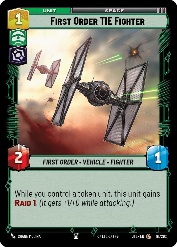 First Order TIE Fighter - Jump to Lightspeed - Star Wars