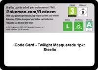 Code Card - Twilight Masquerade Single Pack Blister [Steelix] from SV06: Twilight Masquerade Pokemon card image