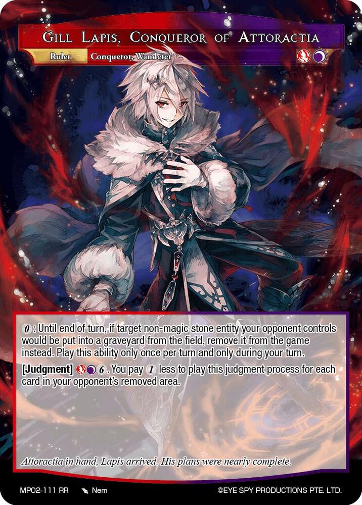 Gill Lapis, Conqueror of Attoractia // Gill Lapis, Rebel of Darkest Fires