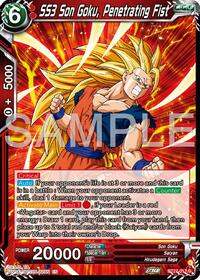 SS3 Son Goku, Penetrating Fist card art