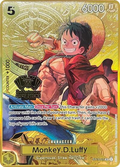 Monkey.D.Luffy (One Piece Japanese Version 2nd Anniversary Set) One Piece Promotion Cards card price