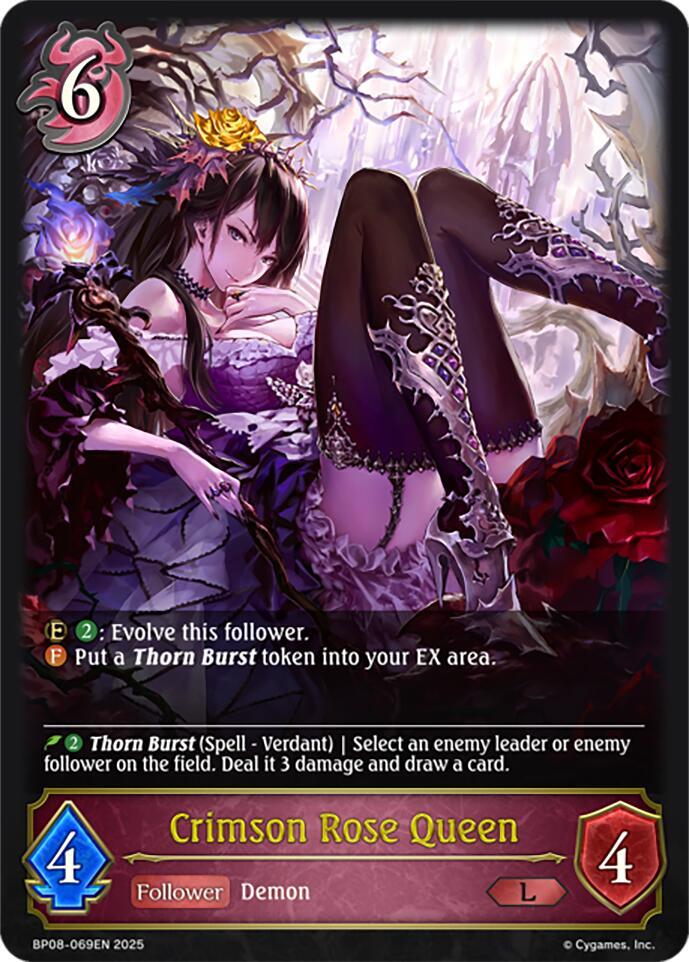 Crimson Rose Queen - BP08: Alterchaotica - Shadowverse: Evolve