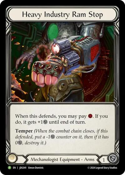 Heavy Industry Ram Stop - JDG041 Flesh and Blood: Promo Cards card price