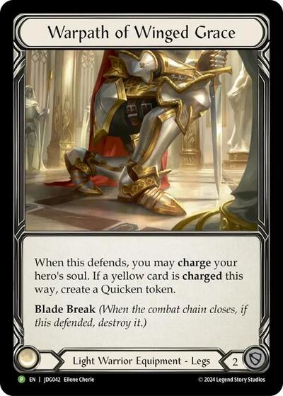 Warpath of Winged Grace - JDG042 Flesh and Blood: Promo Cards card price