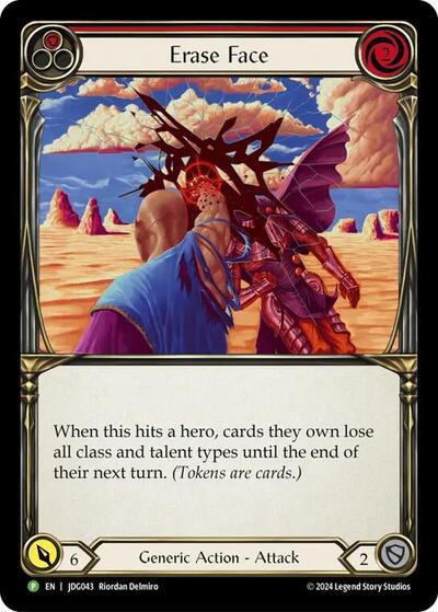 Erase Face - JDG043 Flesh and Blood: Promo Cards card price