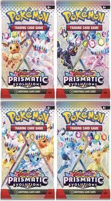 Prismatic Evolutions Booster Pack Art Bundle [Set of 4]