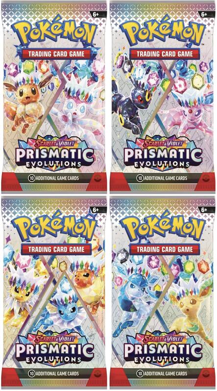 Prismatic Evolutions Booster Pack Art Bundle [Set of 4]