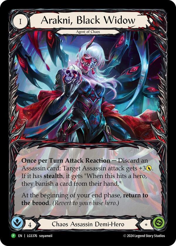 Arakni, Black Widow (Extended Art) - LGS376 - Flesh and Blood