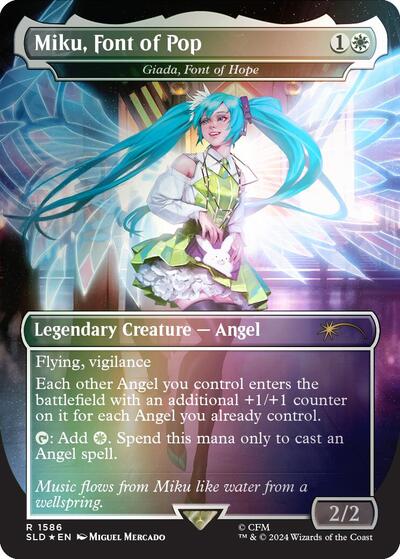 Miku Font of Pop Giada Font of Hope Rainbow Foil