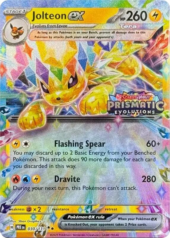 Jolteon ex - 030/131 (Prismatic Evolutions Stamp) 030/131 from Miscellaneous Cards & Products