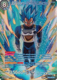 SSB Vegeta, Power of Conviction (SPR) card art