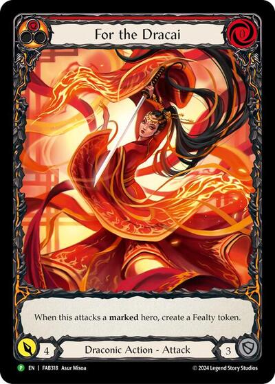 For the Dracai - FAB318 Flesh and Blood: Promo Cards card price