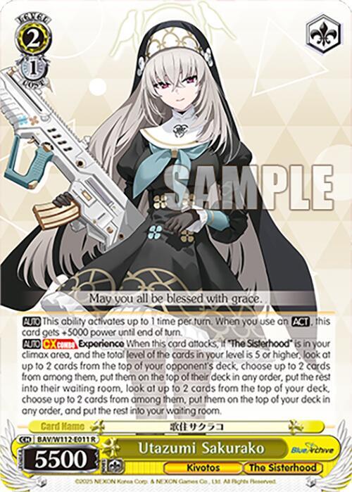 Utazumi Sakurako - Blue Archive - Weiss Schwarz - TCGplayer.com