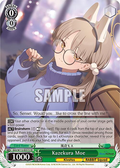 Kazekura Moe (SR) - Blue Archive - Weiss Schwarz - TCGplayer.com