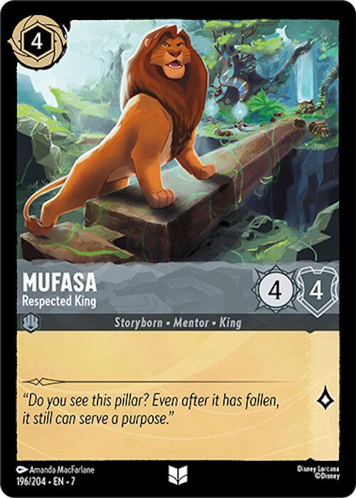⭐︎MufasaKing⭐︎ Mufasa - Respected King - Archazia's Island - Disney Lorcana