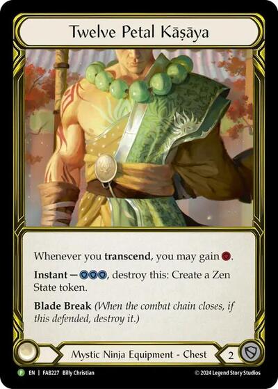 Twelve Petal Kasaya Golden