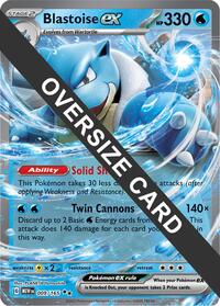 Blastoise ex - 009/165 - Jumbo Cards - Pokemon card