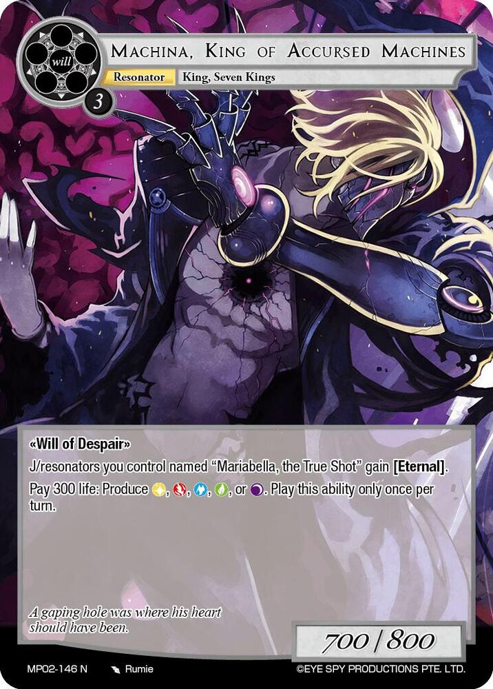 Machina, King of Accursed Machines
