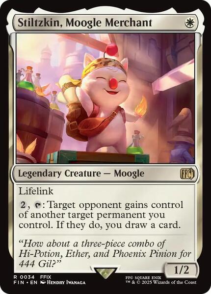 Stiltzkin, Moogle Merchant - FINAL FANTASY - Magic: The Gathering