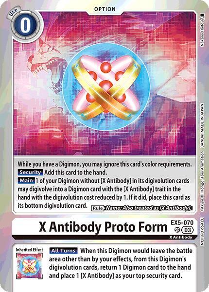 X Antibody Proto Form Special Event Pack 2025 digimon card