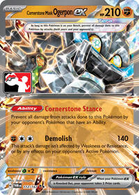 Cornerstone Mask Ogerpon ex (Prize Pack Series Cards)