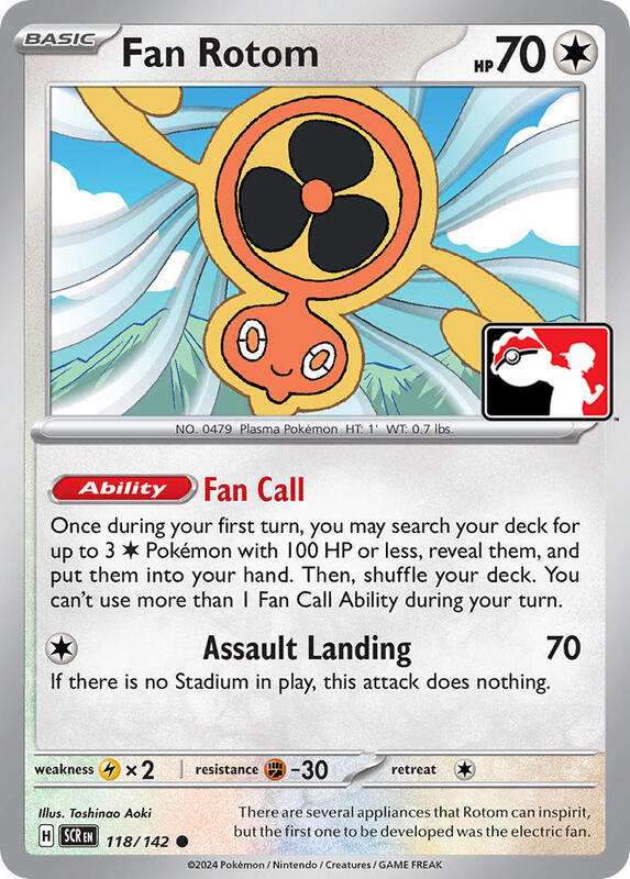 Fan Rotom 118/142 from Prize Pack Series Cards