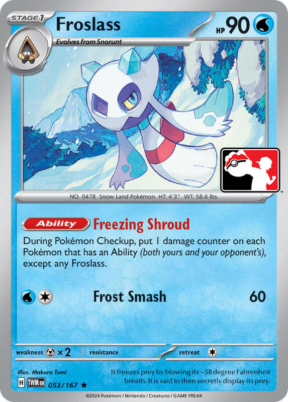 Froslass 053/167 from Prize Pack Series Cards