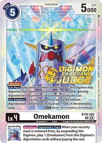 Omekamon Judge Pack 2025 Wave 1 digimon card