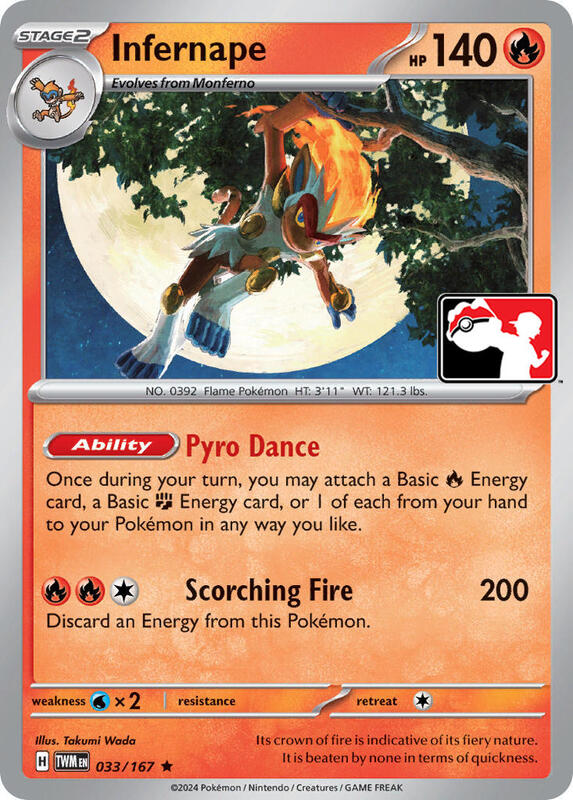 Infernape 033/167 from Prize Pack Series Cards