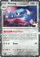 Metang [Cosmos Holo Prize Pack] #114 from Pokemon Temporal Forces set