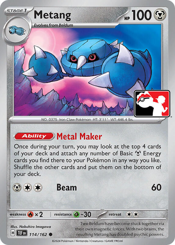 Metang 114/162 from Prize Pack Series Cards